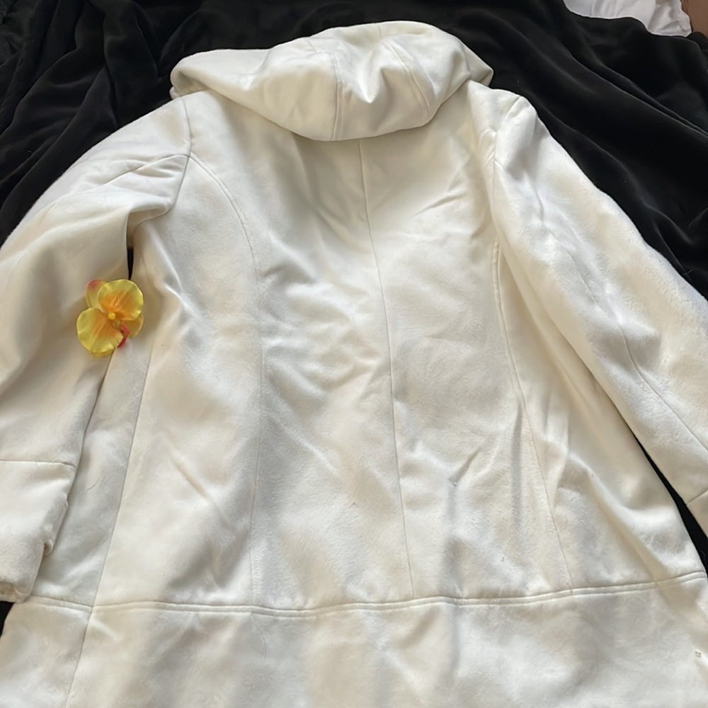 *Sold* Calvin Klein White Pea Coat - Picture 8 of 9